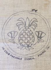 Fraser Patterns #630, 630-B Pineapple Stencil 13" round
